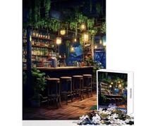 Quiet Bar Pub Hard Jigsaw Puzzle for Adults 1000 Pieces Birthday Gifts Difficult Hard Home Decoration Toys for And 14 Years And over (38x26cm)