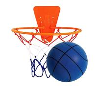 Quiet Basketball and Hoop Set 18/30cm Silent Ball Professional Indoor Basketballs No Noise Sport Ball Silent Bounce Basketball for Home Gym Apartment Kids Adults