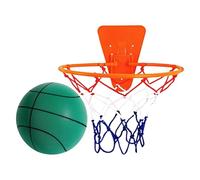 Quiet Basketball and Hoop Set 18/30cm Silent Ball Professional Indoor Basketballs Silent Bounce Basketball No Noise Sport Ball for Home Gym Apartment Kids Adults