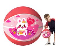 Quiet Basketball - Foam Noiseless Basketball with Printed Design, Soft No Sound Indoor Ball, Safe Play Toy for Kids Family Friends, Home School or Chinese New Year Games, 8.27 Inches