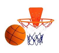 Quiet Basketball - Indoor Basketball in Peace with Hoop - No Noise Sports Ball Equipment Indoor Dribble for Children Adults Home Fitness Apartment Game So A Quiet Basketball Game Without