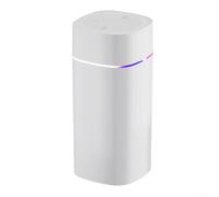 Quiet Bedroom Humidifier LED Night Light Soft(white) | plastic build, 7.8x7.8x17cm size, white pink green options, lightweight travel