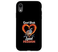Quiet Birds Loud Passion Funny Quail Breeder Case for iPhone XR