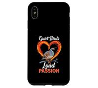 Quiet Birds Loud Passion Funny Quail Breeder Case for iPhone XS Max