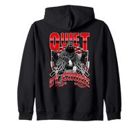 "Quiet By Choice" Silent Grind Mindset, Heavy Responsibility Zip Hoodie