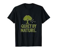 Quiet by Nature Introvert Tree Leaves Design T-Shirt