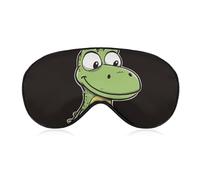Quiet Cartoon Crocodile Sleeping Mask, Light Blocking Eye Mask, Comfortable and Soft, Eye Cover with Elastic Band, Suitable for Men and Women, Suitable for Travel/Sleeping