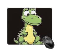 Quiet Cartoon Crocodile Square Mouse Pad Portable Computer Mousepad with Non-Slip Rubber Base 18 * 22cm Ultra-Thin Gaming Mouse Mat for Computer Laptop Office Desk Accessories
