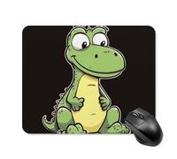 Quiet Cartoon Crocodile Square Mouse Pad Portable Computer Mousepad with Non-Slip Rubber Base 20 * 25cm Ultra-Thin Gaming Mouse Mat for Computer Laptop Office Desk Accessories