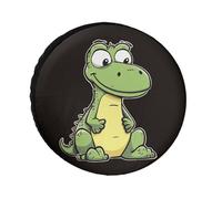 Quiet Cartoon Crocodile Tire Covers Waterproof Anti UV Tire Cover 26inch Single Axle Wheel Covers for RV Truck SUV Trailer Universal for All Seasons