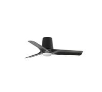 Quiet Ceiling Fan with LED Lights Hey Tub Black 90cm DC Fan with Remote Control