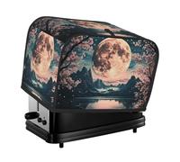 Quiet Cherry Blossoms With The Moon Toaster Cover 2 Slice Kitchen Small Appliance Covers With Pockets Dust And Fingerprint Protectio