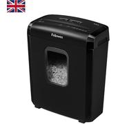 Quiet & Compact 6 Sheet Capacity Mini-Cut Document Shredder with Security Lock