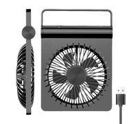 Quiet Compact Desk Fan | 220° Tilting Rechargeable Powerful Wind Ultra Quiet | Compact Table Fan - For Home Sleep Computer Work Travel Outdoor Beach
