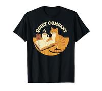 Quiet Company Cozy Reading Cat T-Shirt