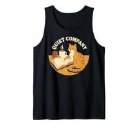Quiet Company Cozy Reading Cat Tank Top
