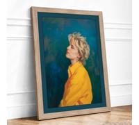 Quiet Contemplation Framed Wall Art Print A2 Oak