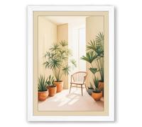Quiet Corner Sanctuary Minimalist Framed Wall Art Print A3 (42×29.7cm) White, Wall Decor for Living Room, Bedroom, Office & Home, Ready to Hang, Art Gift