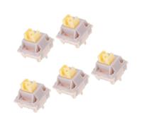 Quiet Cream Yellow Peach Line Mechanical Switches Pre Lubed Tactiles 3Pin Axises for Customizing Gaming Keyboards Cream Yellow Peach Switches