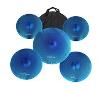Quiet Cymbal Set 14"High Hats 16"Crash 18"Crash 20"Ride Drum Practice Low Volume Cymbal Plus A Cymbal Bag(B)