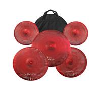 Quiet Cymbal Set 14"High Hats 16"Crash 18"Crash 20"Ride Drum Practice Low Volume Cymbal Plus A Cymbal Bag(G)