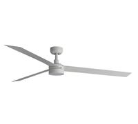 Quiet DC Ceiling fan with LED Lighting Cruiser White 63" Fan Light with Remote [EEK: E]