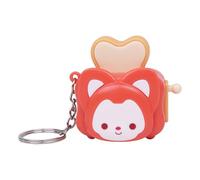 Quiet Design Miniature Pan Toaster Keychain Lightweight Everyday Essentials Backpack Hanging Decoration Creative Gift Keychain for Her, フリーサイズ