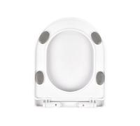 Quiet Drop Toilet Seat Replacement Thickened General Design Lid with Secure Not Slip Base for Classical Commodes Noise Without Toilet Seat Cover