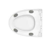 Quiet Drop Toilet Seat Replacement Thickened General Design Lid with Secure Not Slip Base for Classical Commodes Noise Without Toilet Seat Cover