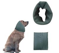 Quiet Ears for Dogs, Cat Dog Hoodies Hat for Noise Block Ear Protection and Recovery, The Grooming and Force Drying Miracle Tool for Anxiety Relief & Calming Dogs (Dark Green, Large)