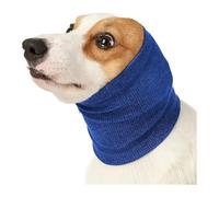 Quiet ears for dogs, hooded hat for blocking, protecting ears and recovery, dog earmuffs without cover for anxiety(Blue,L)
