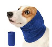 Quiet Ears Pet Dog Earmuff Snood Ear Cover Neck and Ears Warmer (Small, Blue)