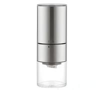 Quiet Electric Coffee Bean Grinder with 25g Capacity, Stepless Adjustable Coarseness, Type-C Rechargeable, Stainless Steel Core, Includes Cleaning Brush