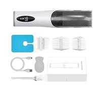 Quiet Electric Hair Trimmer For Infants 3pcs Comb Attachments Cordless Design Built In Suction Safe Baby Clippers Kids Clippers Rechargeable