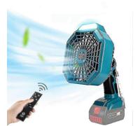 Quiet fan compatible with Bosch 18V, brushless motor, LED light included