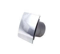 Quiet Fan Extractor IPX4 Splash Water Proof Turbo Escudo Chrome 100mm Axial Fan