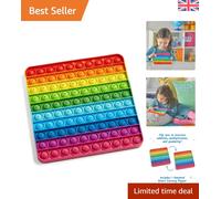 Learning Resources Hundred Board Sensory Bubble Popper, Pop for Counting, Push Pop Fidget Toys, Multiplication Practise, Fine Motor Skills Toys, Focus Tools for Kids, Quiet Fidgets for Classroom