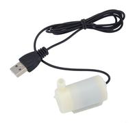Quiet for MINI Water Pump 5V USB Submersible Fountain Pump for Indoor Outdoor Aquariums Small Ponds Easy Clean Low Noise 2-3L/min 1m Cable(White)