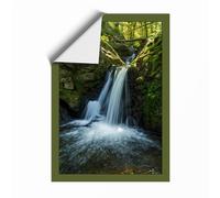 Quiet Forest Cascade Scandinavian Unframed Wall Art Print A1 (84.1×59.4cm), Wall Decor for Living Room, Bedroom, Office & Home, Art Gift