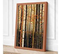 Quiet Forest Study Canvas Wall Art Print 18x12 Inch (46 x 30 cm)