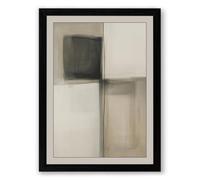 Quiet Geometry Minimalist Framed Wall Art Print A4 (29.7×21cm) Black, Wall Decor for Living Room, Bedroom, Office & Home, Ready to Hang, Art Gift