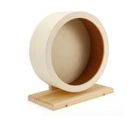 Quiet Hamster Running Wheel Wood Exercise Roller Toy For Small Pet With Stable Base Funny Entertainment Toy