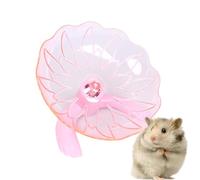 Quiet Hamster Wheel, Hamster Flying Saucer, Gerbil Fitness Toys, Jogging Spinner, Transparent for Gerbils, Mice, Hedgehog and Other Small Pets