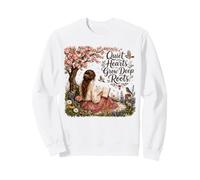 Quiet Hearts Grow Deep Roots Christian Reading Bible Study Sweatshirt