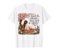 Quiet Hearts Grow Deep Roots Christian Reading Bible Study Value Graphic T-Shirt