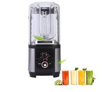 Quiet Heavy Duty Blender with Soundproof Cover, 2200W Commercial Motor, 2L Pitcher, Ice Crushing Smoothie Maker, Variable Speed and Self Cleaning for Cafe, Home