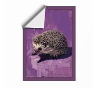 Quiet Hedgehog Boho Unframed Wall Art Print A1 (84.1×59.4cm), Wall Decor for Living Room, Bedroom, Office & Home, Art Gift