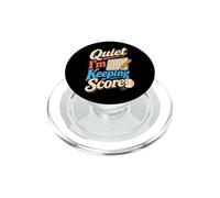 Quiet I'm Keeping Score Softball Scorekeeper Humor PopSockets PopGrip for MagSafe