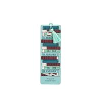 'Quiet in The Library' Paper Bookmark with Charm & Tassel