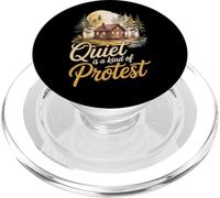 Quiet Is A Kind Of Protest Introvert Power Statement PopSockets PopGrip for MagSafe